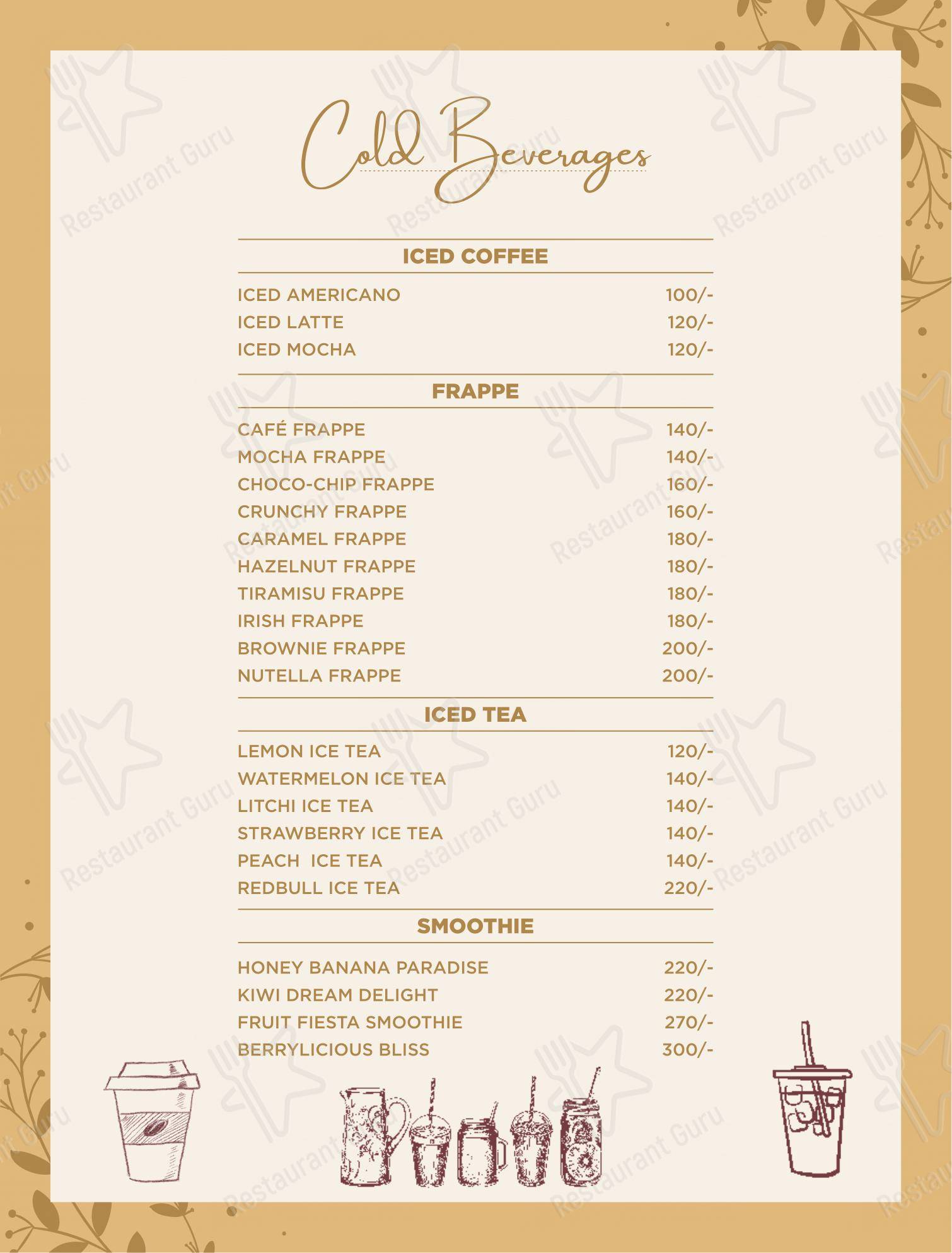 Cafesa - Pure Veg. Multi Cuisine Cafe and Restaurant menu