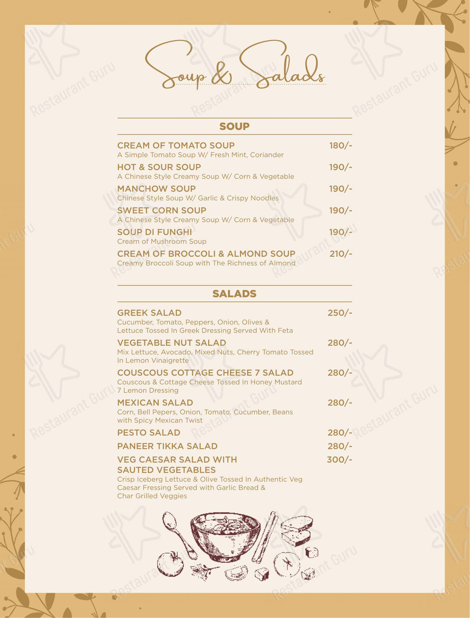Cafesa - Pure Veg. Multi Cuisine Cafe and Restaurant menu