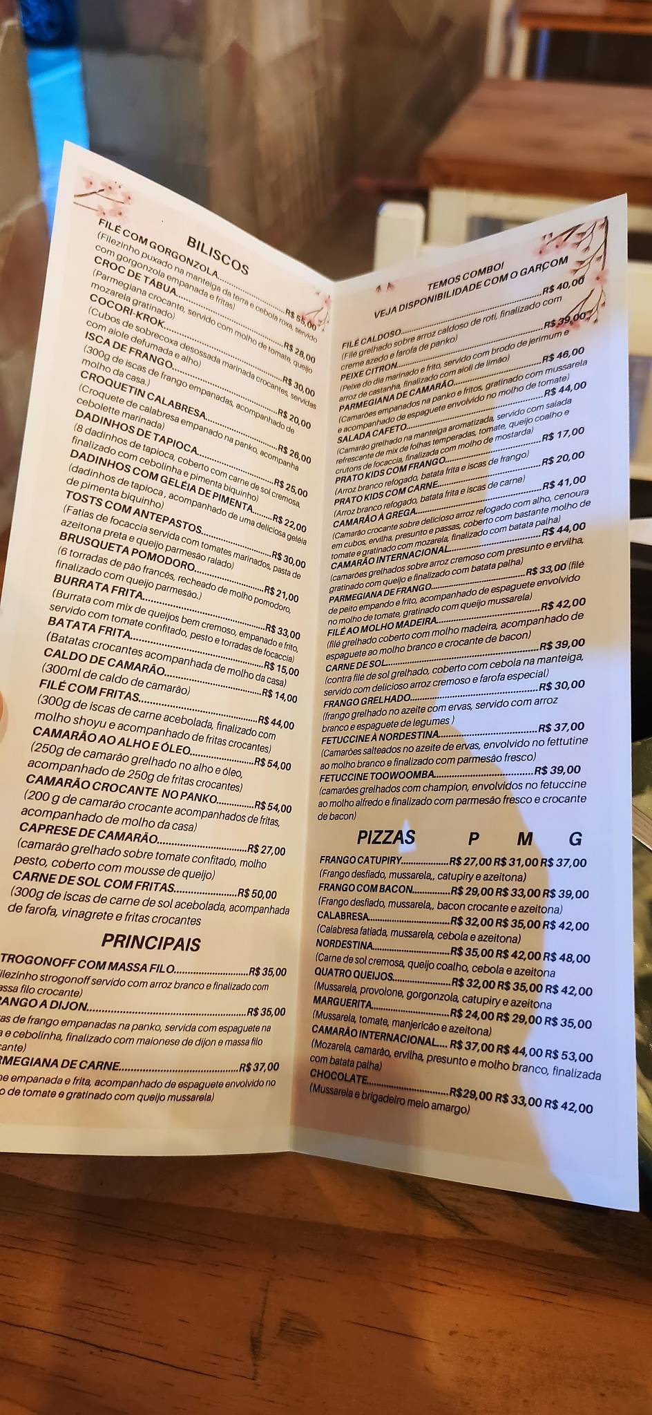 Cafeto Cozinharia cardápio
