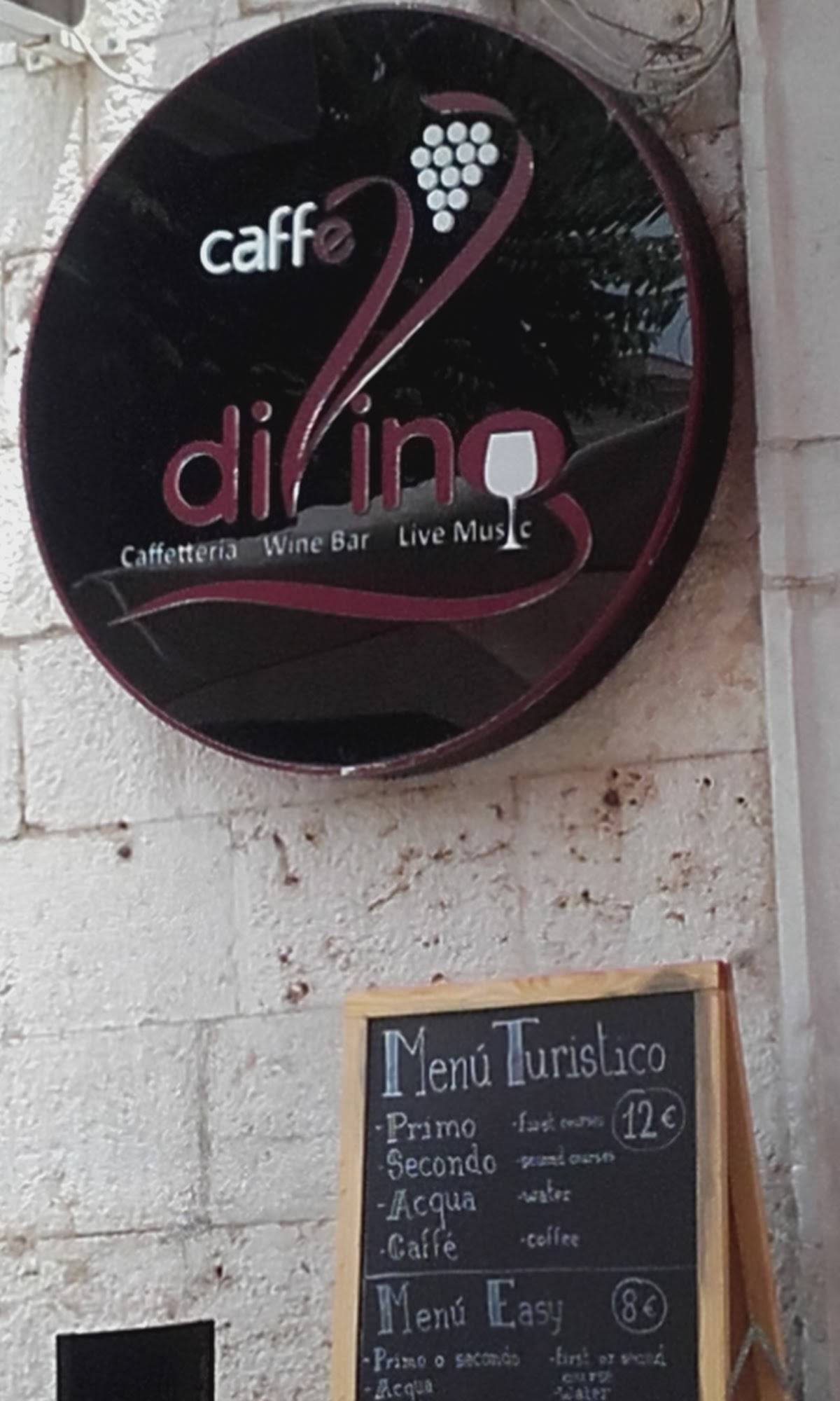 Menu di Caffe' Divino Trani 