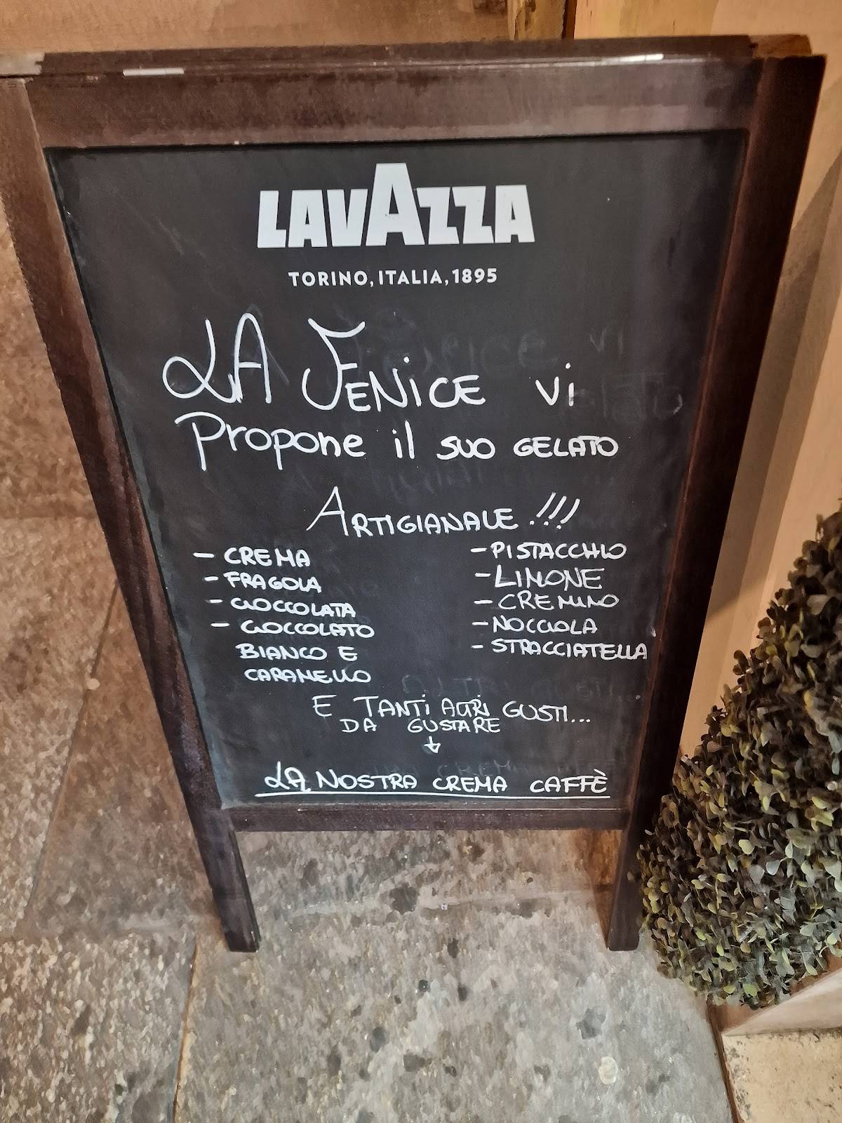 Menu di Bar caffetteria "LA FENICE" 