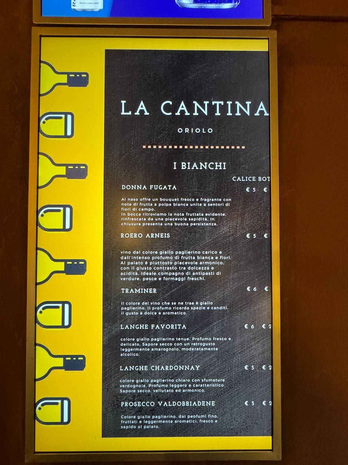 Menu di Caffe' Verdi 