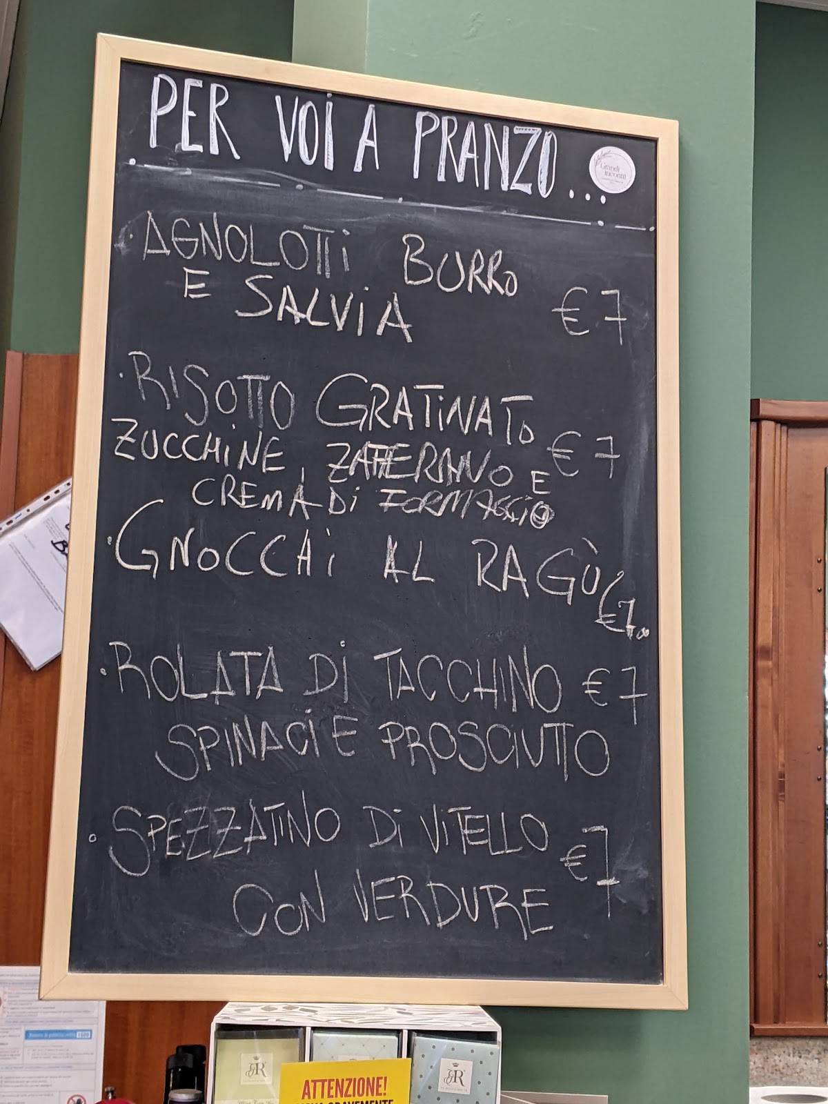 Menu di Caffetteria Grandi Incontri 