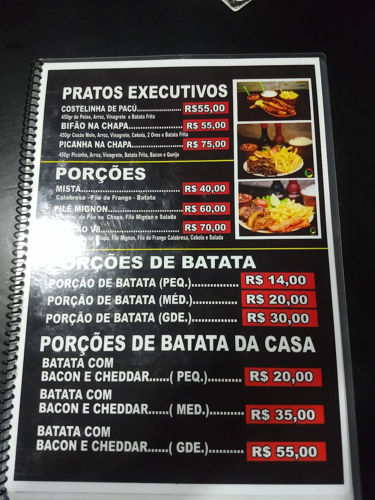 Carrapicho Restaurante & Hamburgueria cardápio
