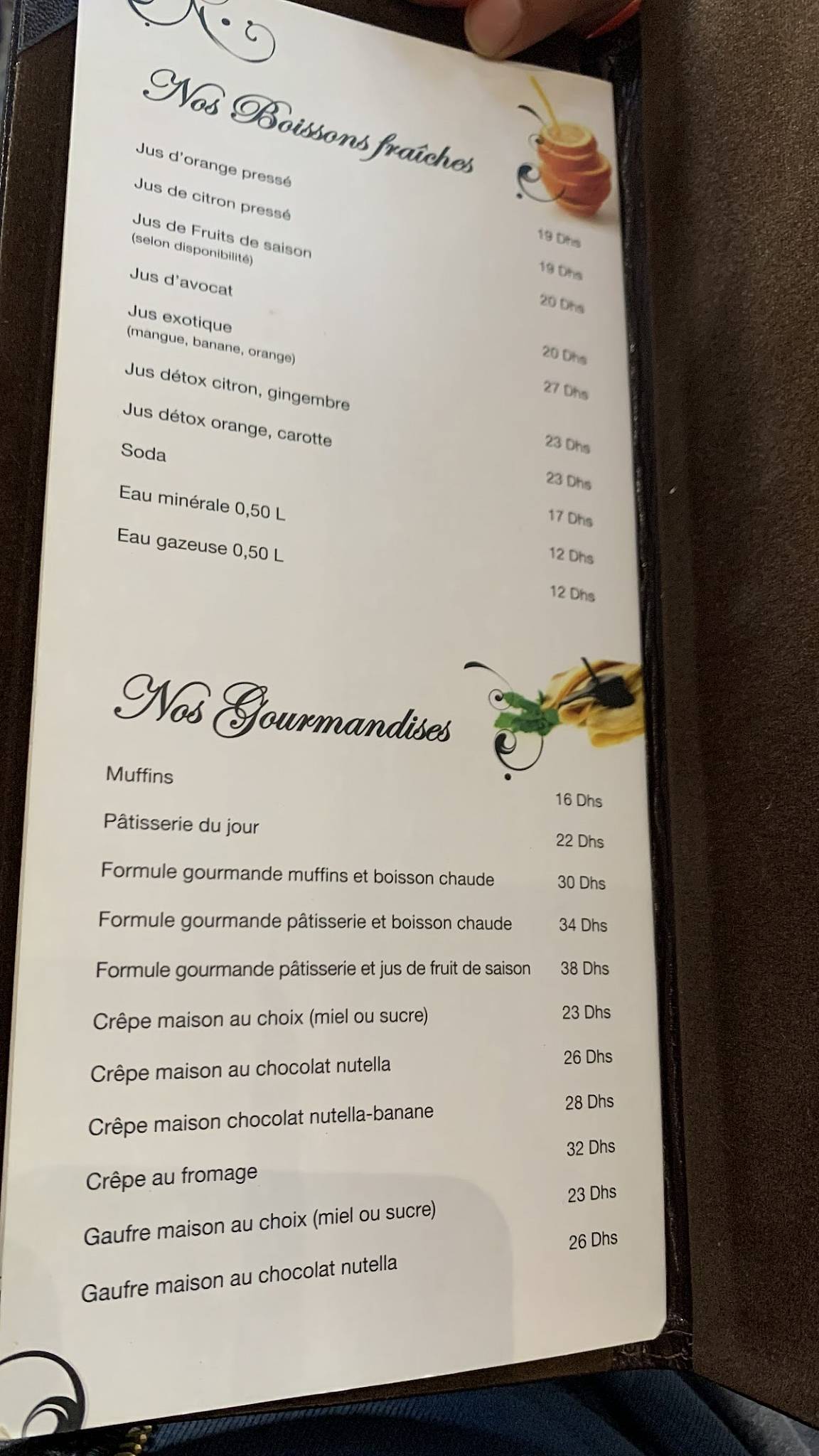 Menu de Carrion Cafe