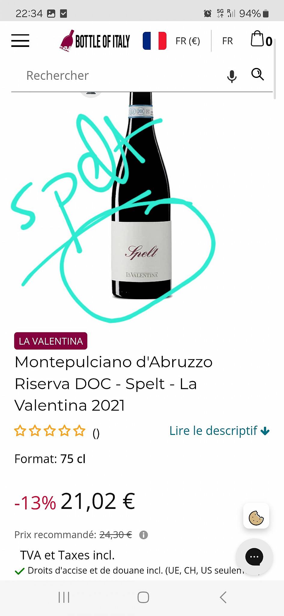 Menu di Caruso 