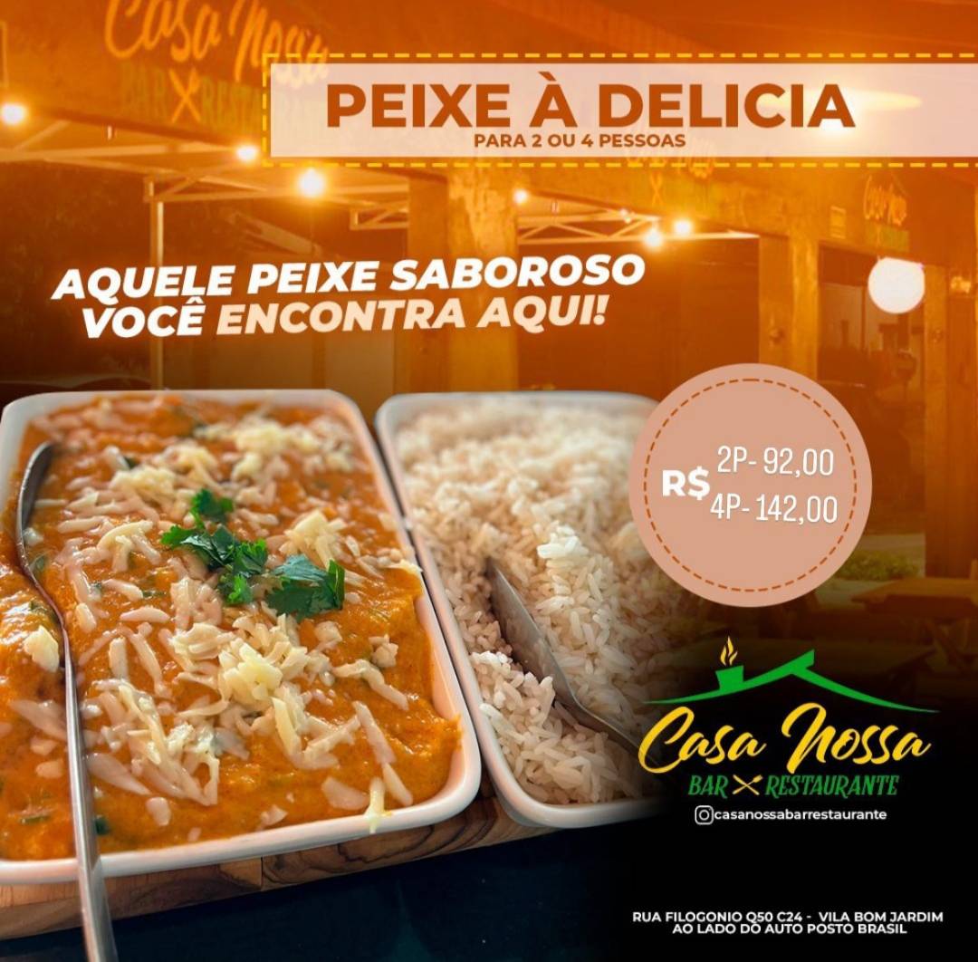 Casa Nossa Restaurante cardápio