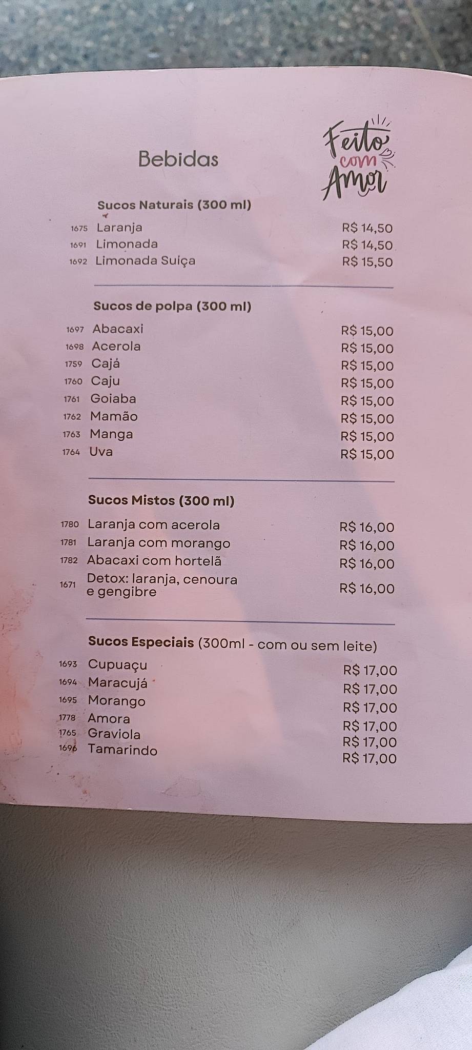 Casa de Biscoitos Mineiros Asa Norte cardápio
