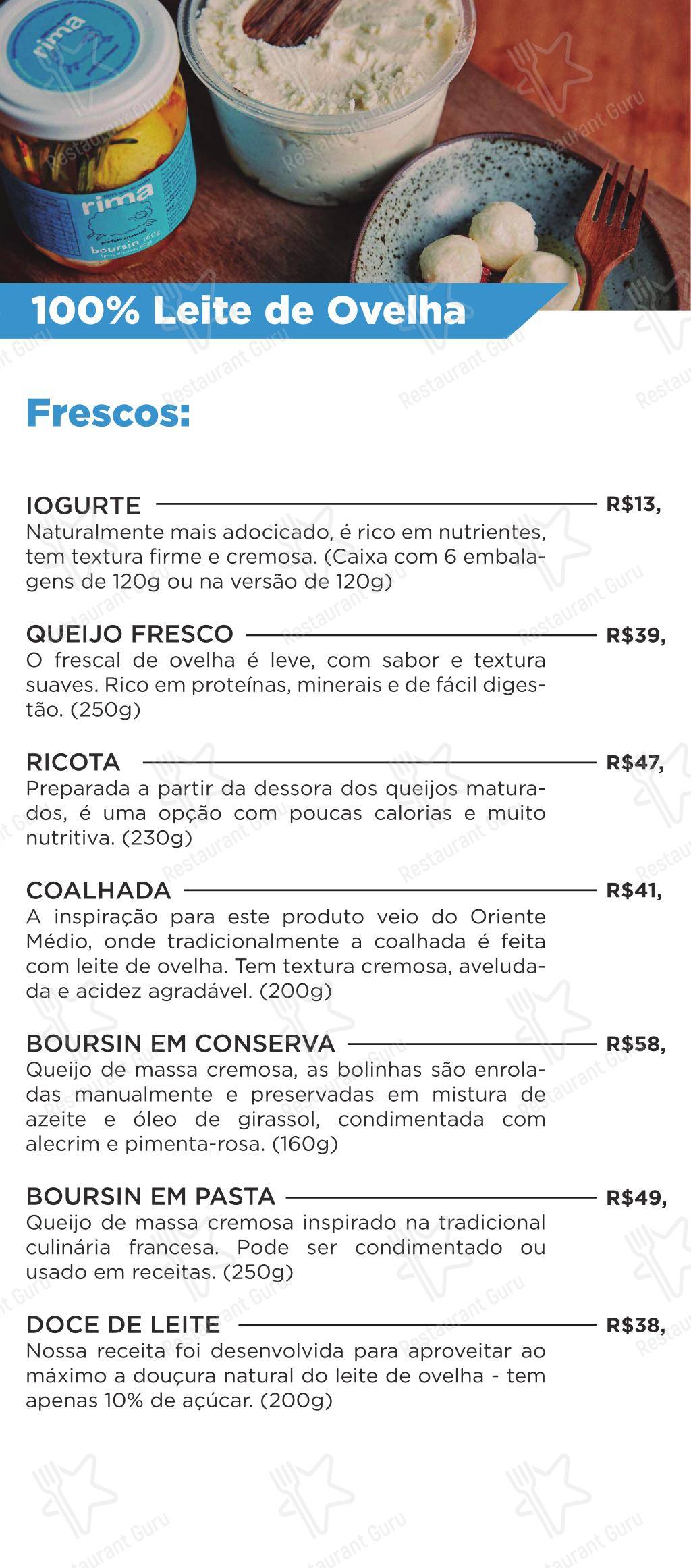 Casa do Sardo - Menu