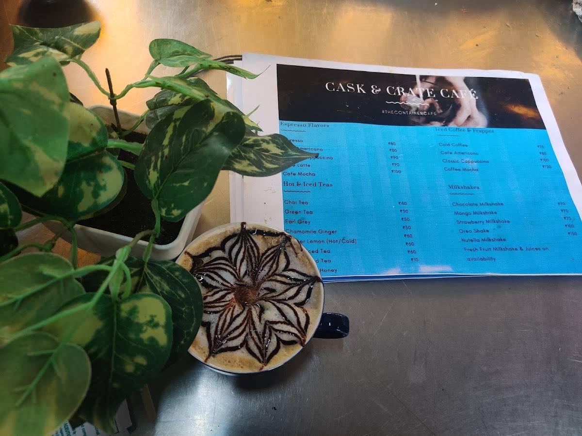 Cask & Crate menu