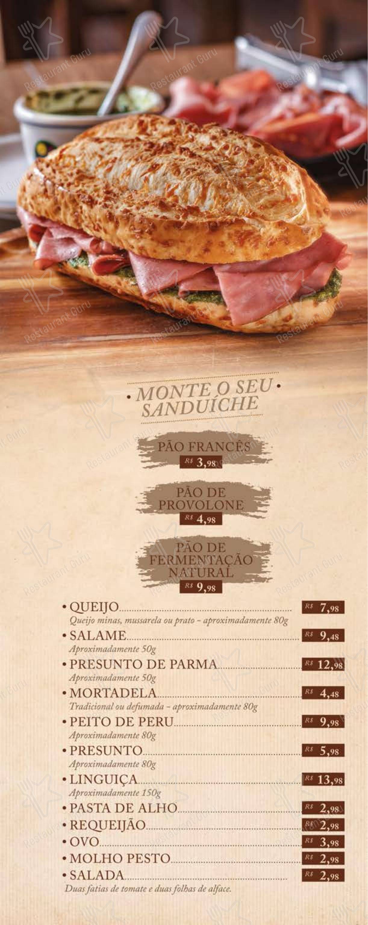 Centro Gastronômico Recanto em Teresópolis - Menu bar