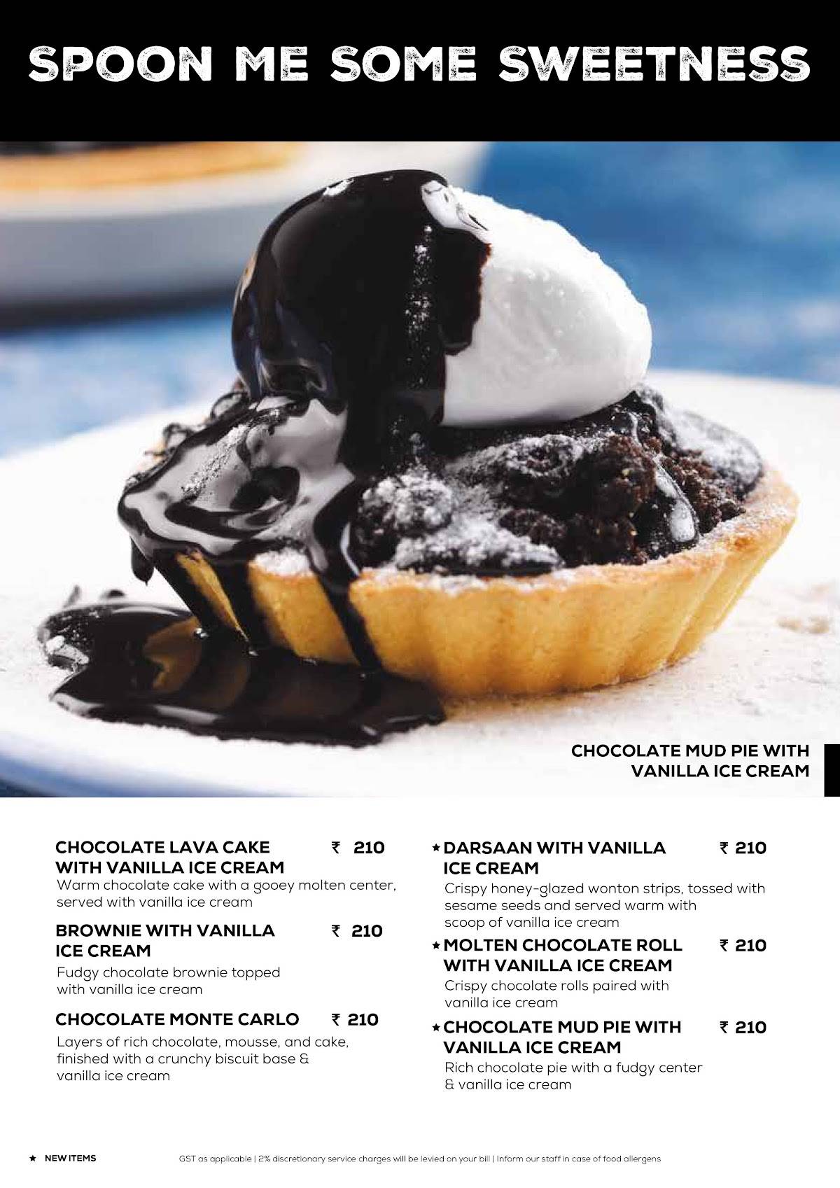 Chai Break - Allenby Road menu