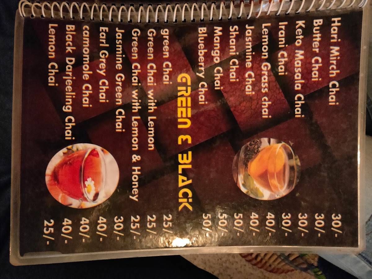 Chai Masters menu