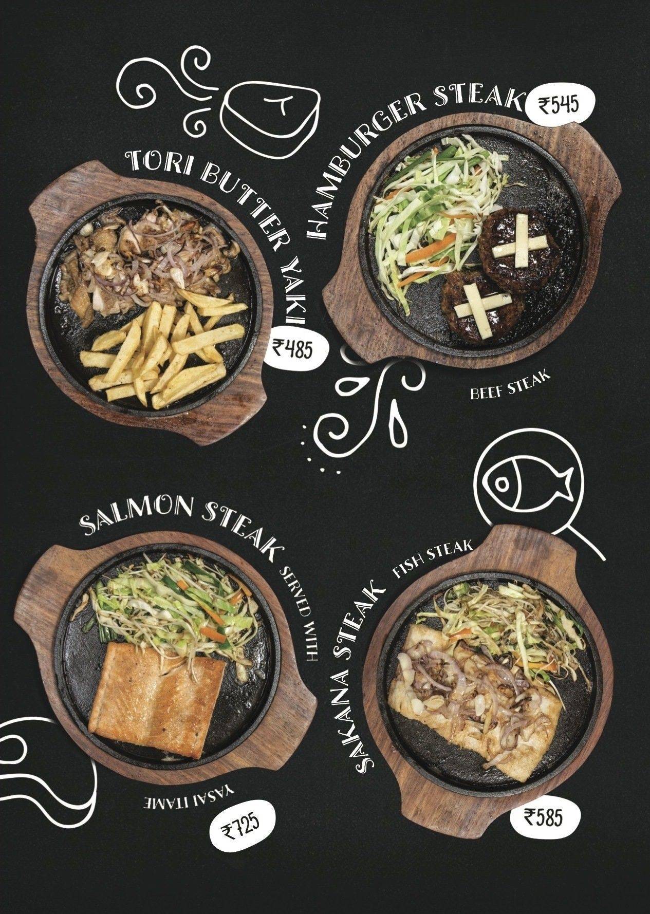 Sushi in a Box menu