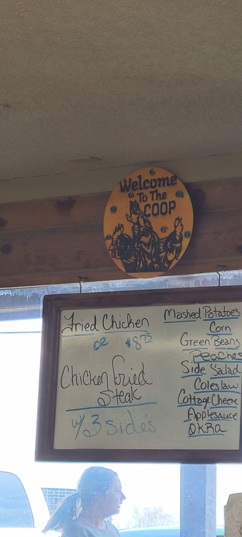 Menu at Chicken Coop Inc restaurant, Langley, Hwy 28/82 Junct