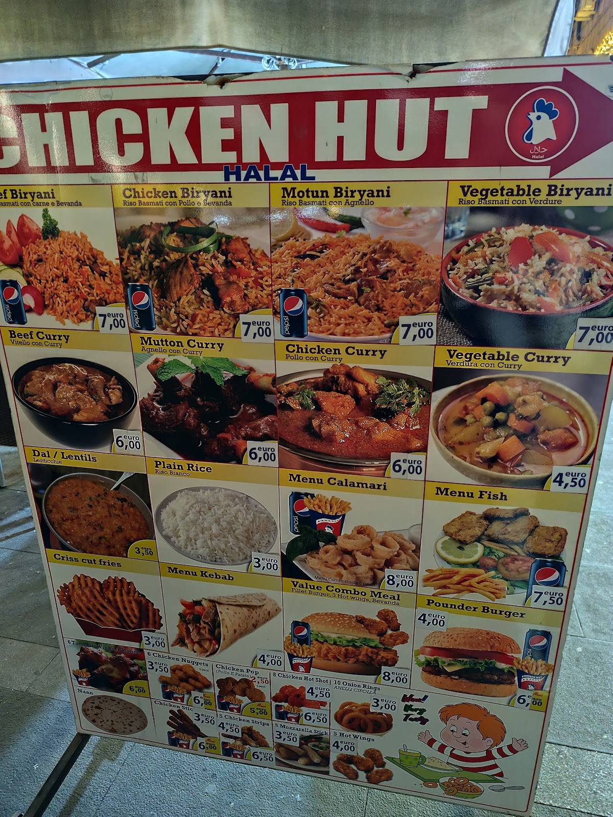 Menu di Chicken Hut Termini 
