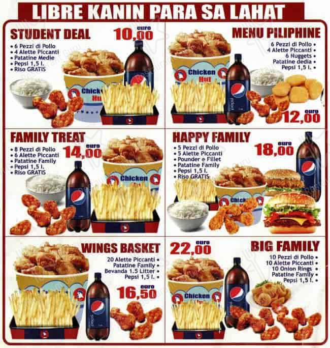 Menu di Chicken Hut 