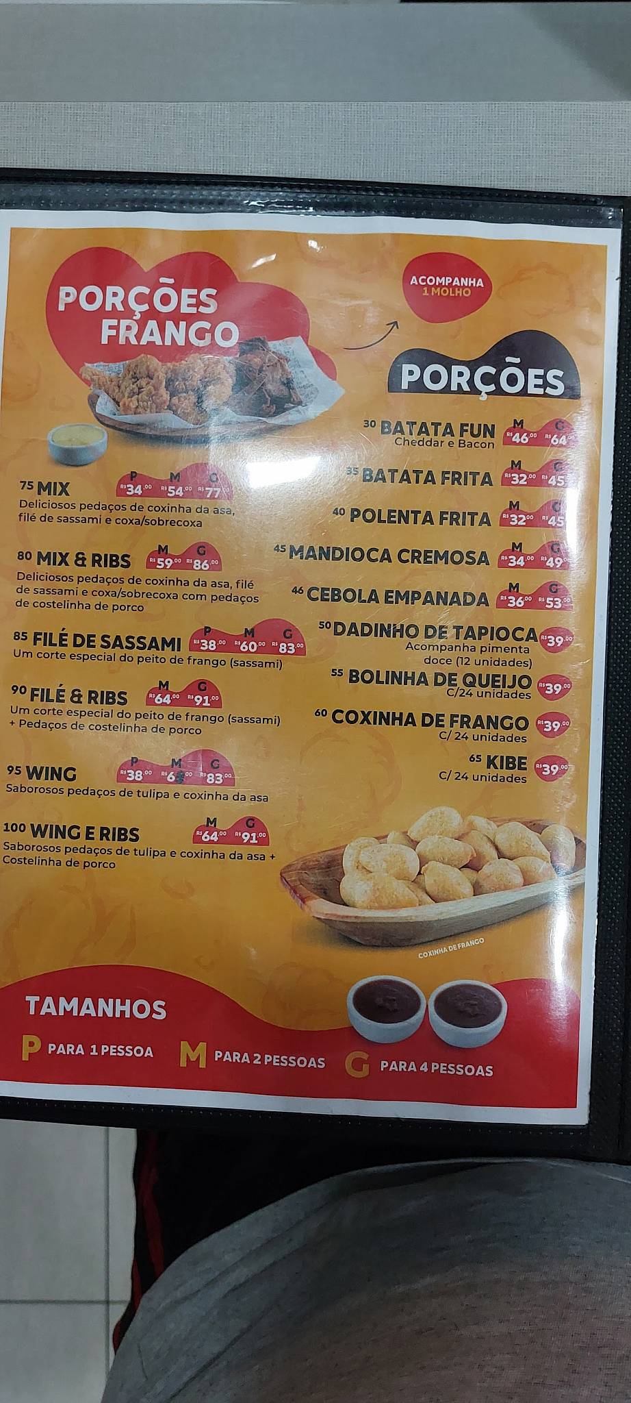 Chicken & Fun cardápio