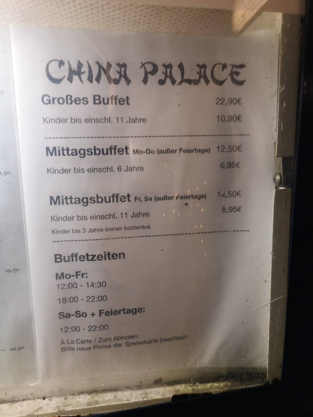 China Palace Restaurant Dolmanstraße Bergisch Gladbach Speisekarte von China Palace Restaurant, Bergisch Gladbach