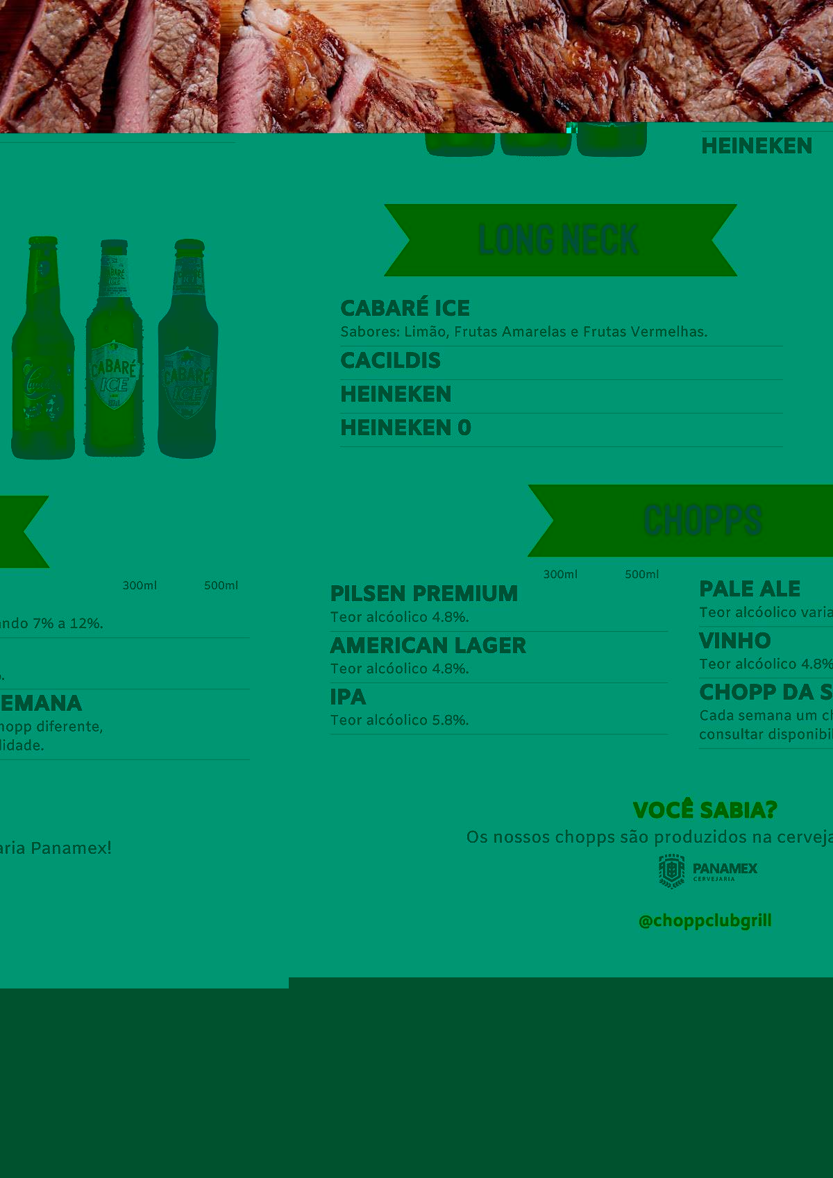 Menu em Chopp Club Grill, Londrina