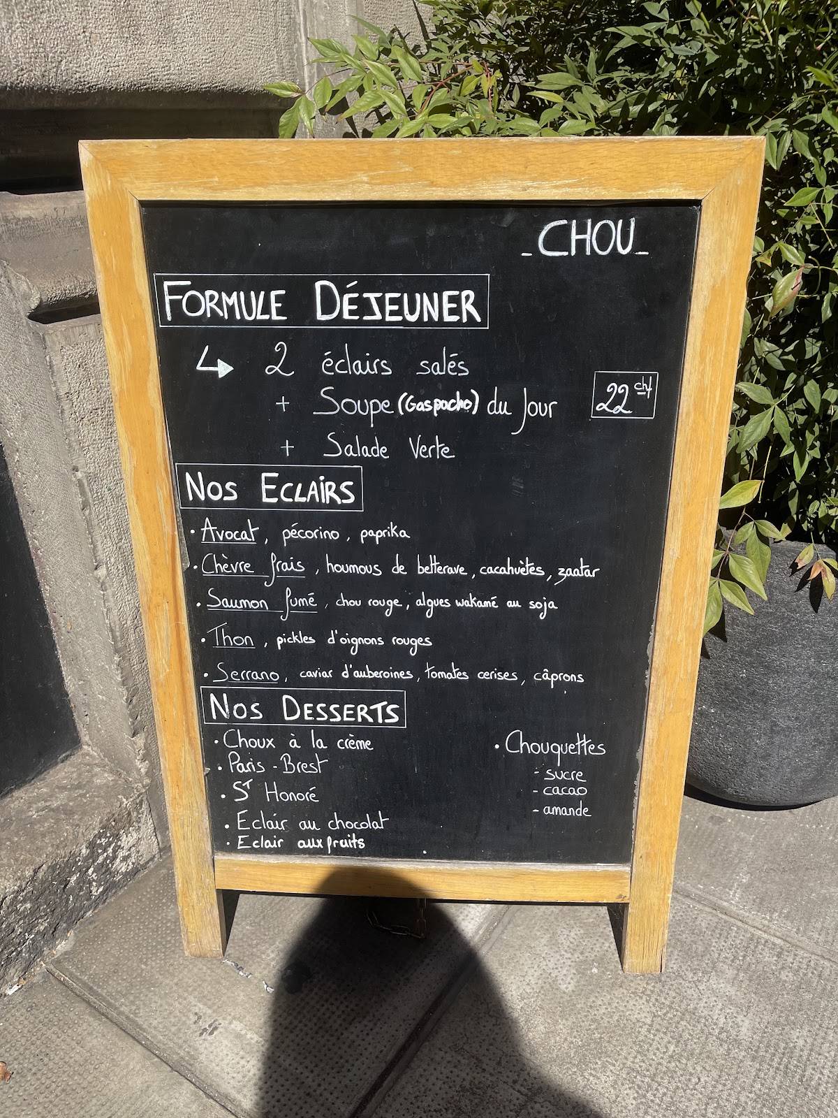 Menu di Chou 