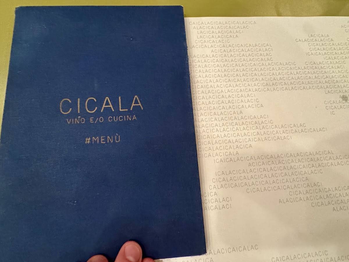 Menu di CiCala 
