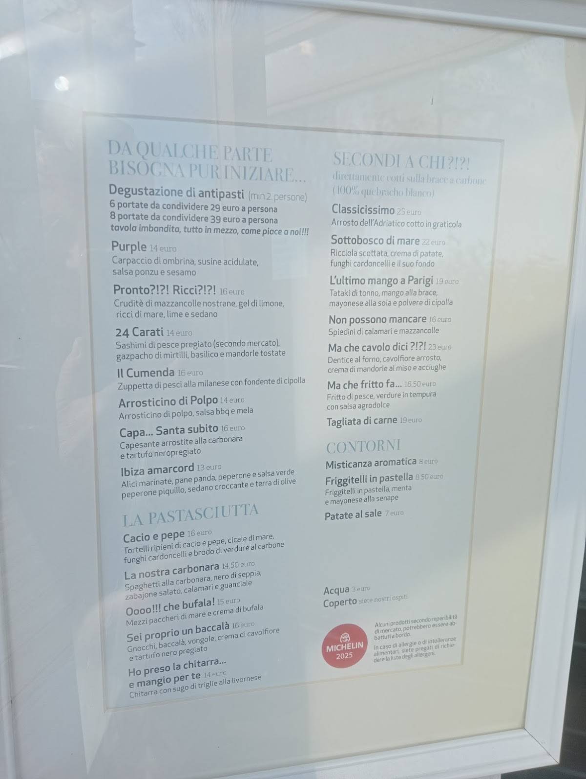 Menu de Cile's Ristorante Bistrot