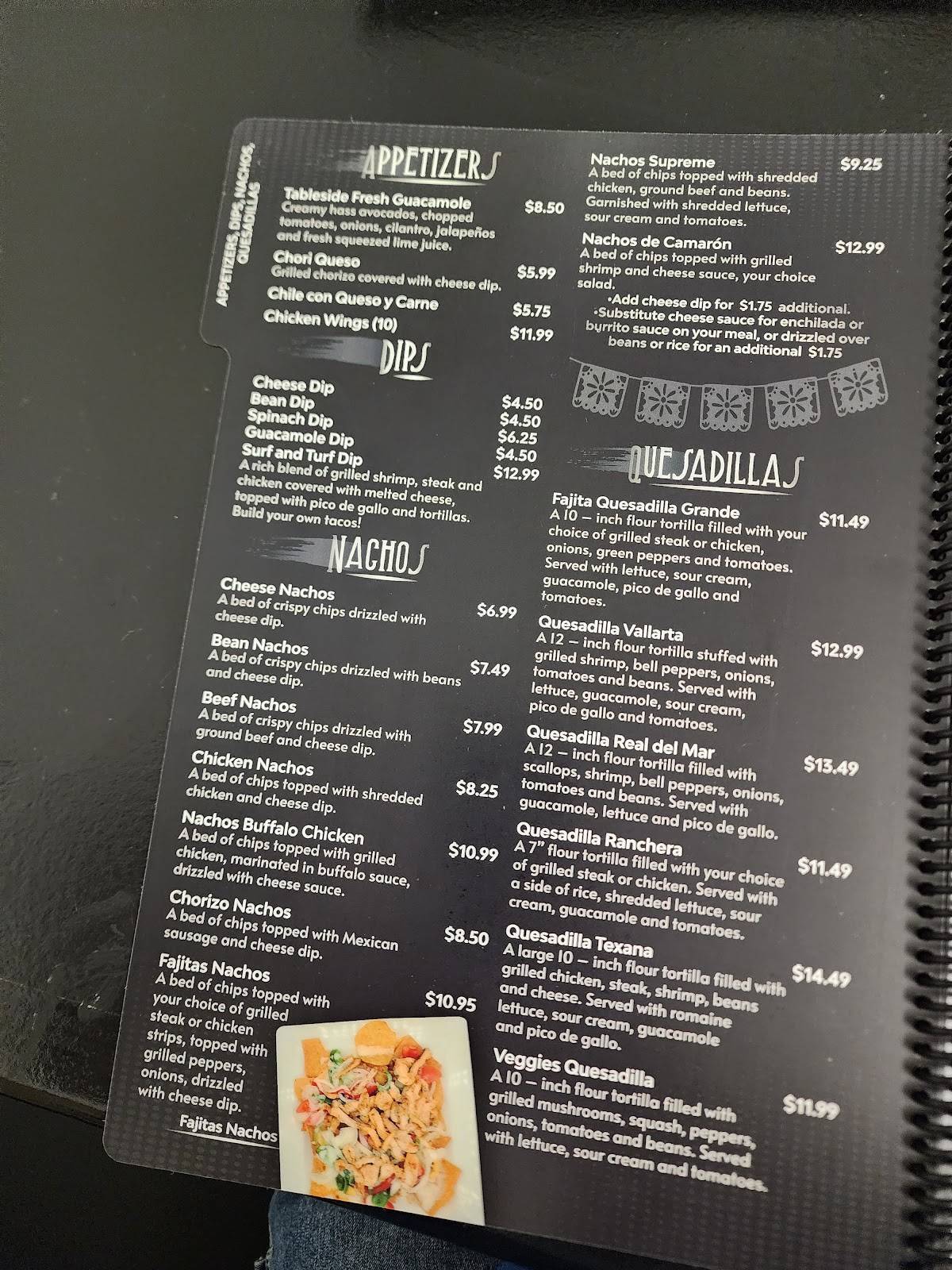 Menu at Ayala's Mexican Restaurant, Clarksville