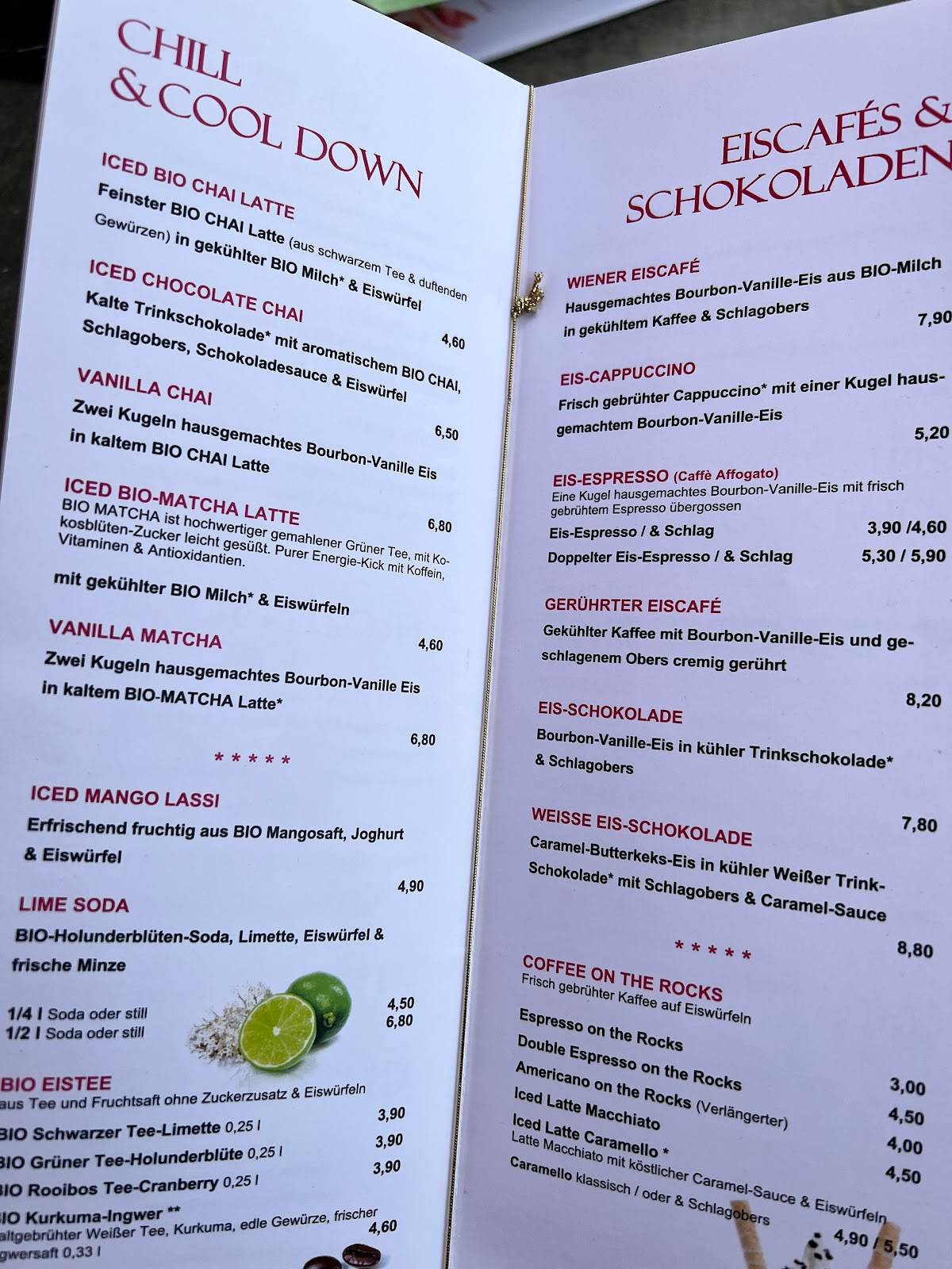 Speisekarte von Clementine CaféPatisserie cafe, Baden