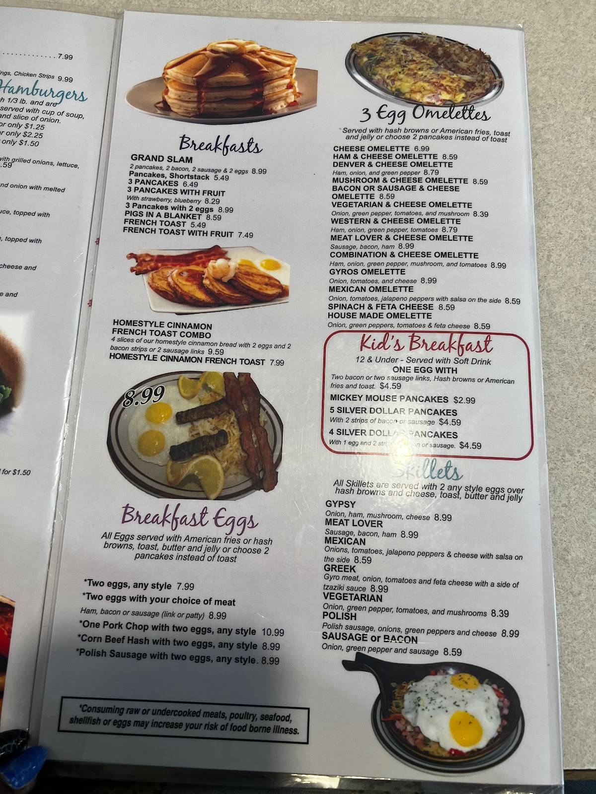Menu at Coffee Cup restaurant, Terre Haute, Lafayette Ave