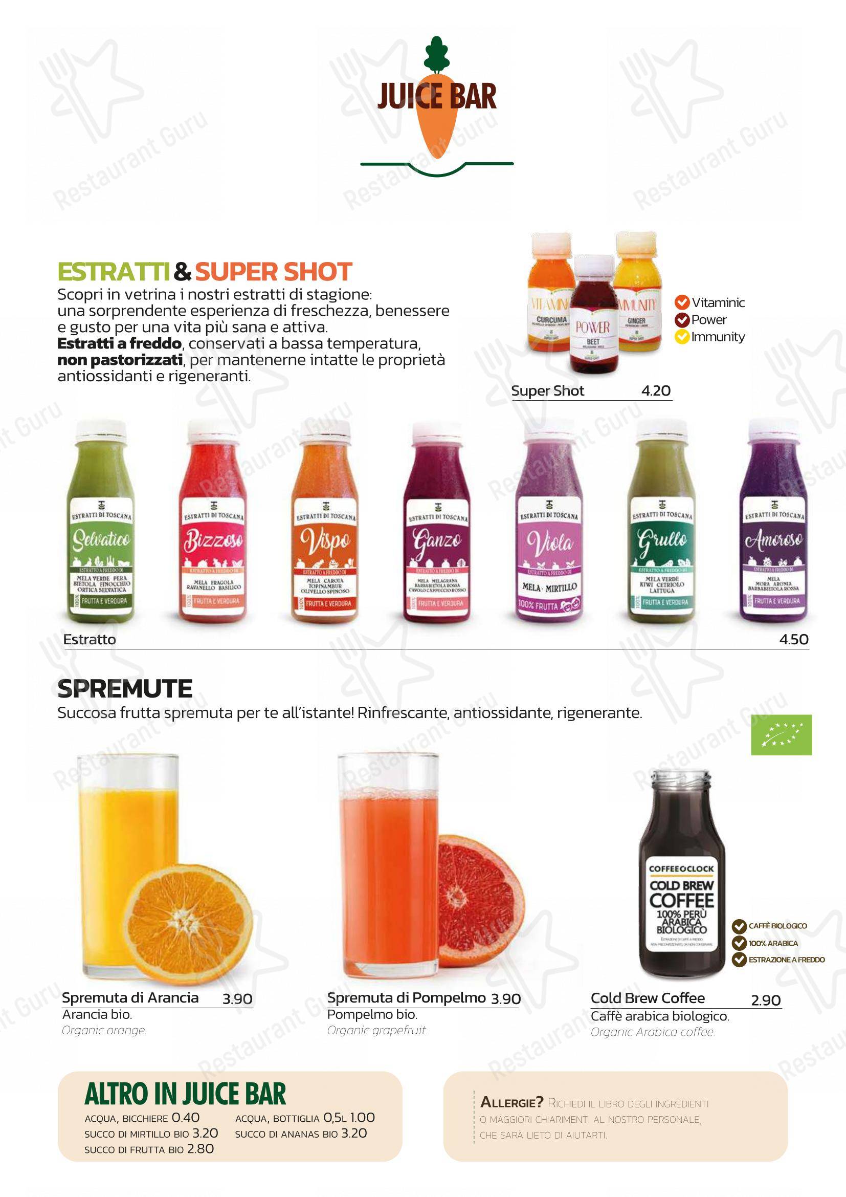 Menu di Coffee O' Clock - 菜单