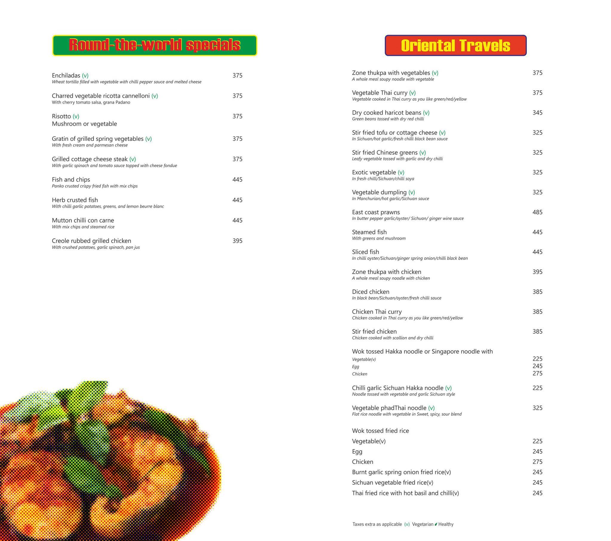 Zone by The Park Hotel, Coimbatore menu