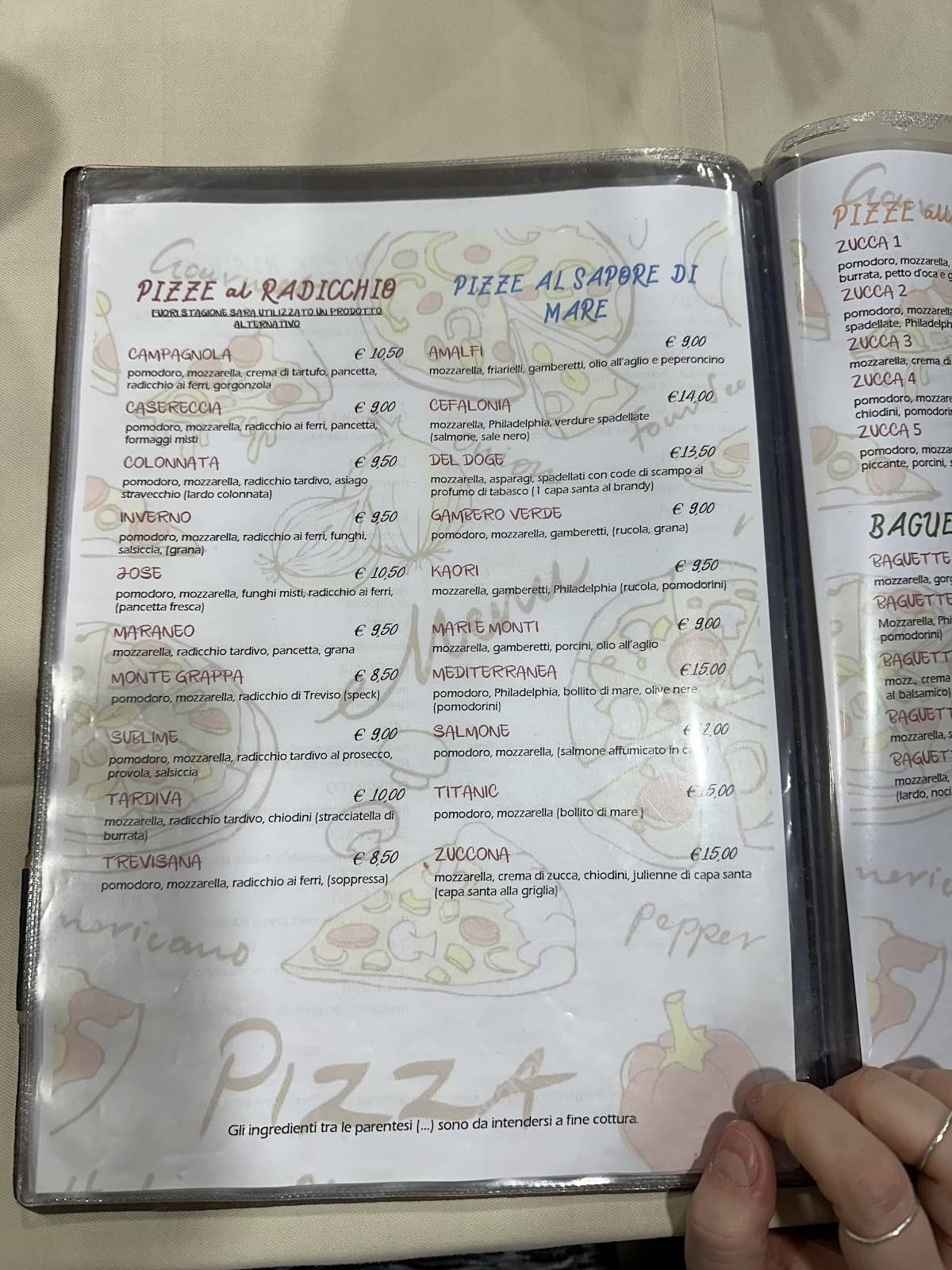 Menu di Ristorante Pizzeria Convivio 57 