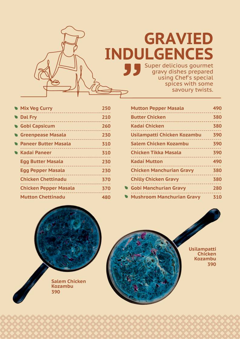 Copper Kitchen Vadapalani menu