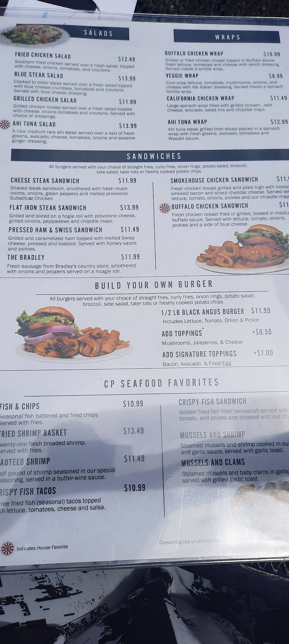 Menu at Corner Pocket Bar & Grill, Tallahassee
