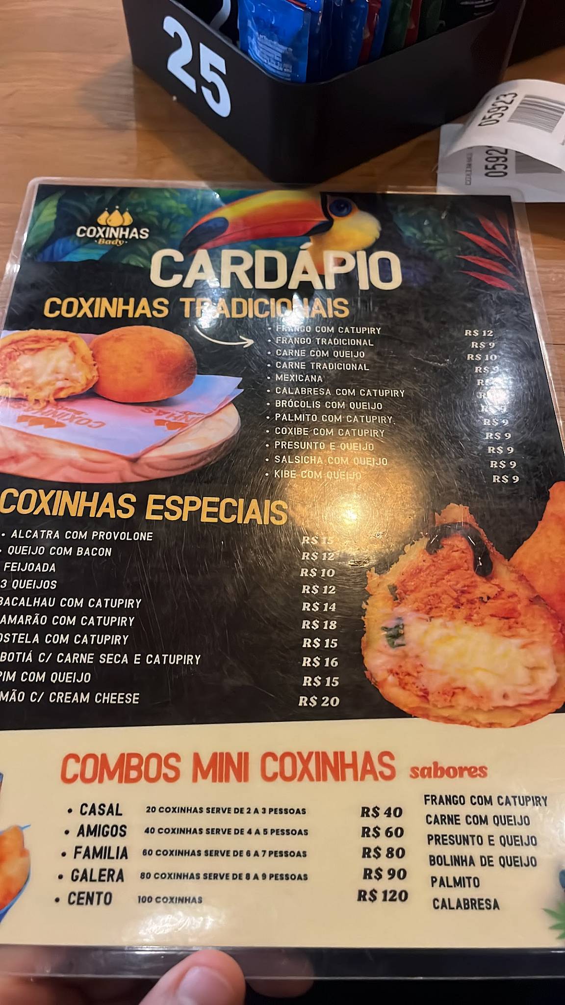Coxinhas Bady Represa cardápio
