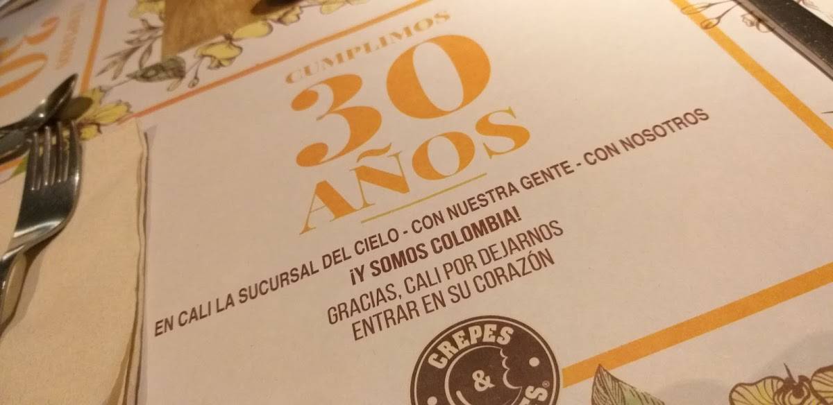 Carta del restaurante Crepes & Waffles Flora, Cali, Cl. 52 Nte. 3BN06
