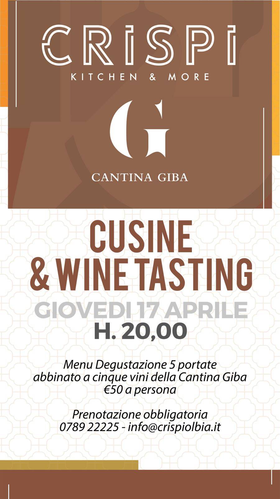Menu di Crispi Ristorante Pizzeria 