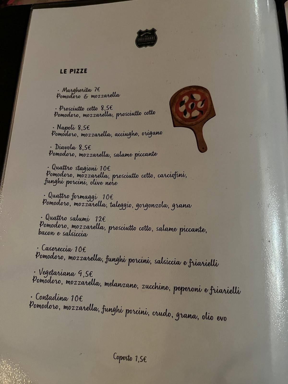 Menu di Crossroads Pub