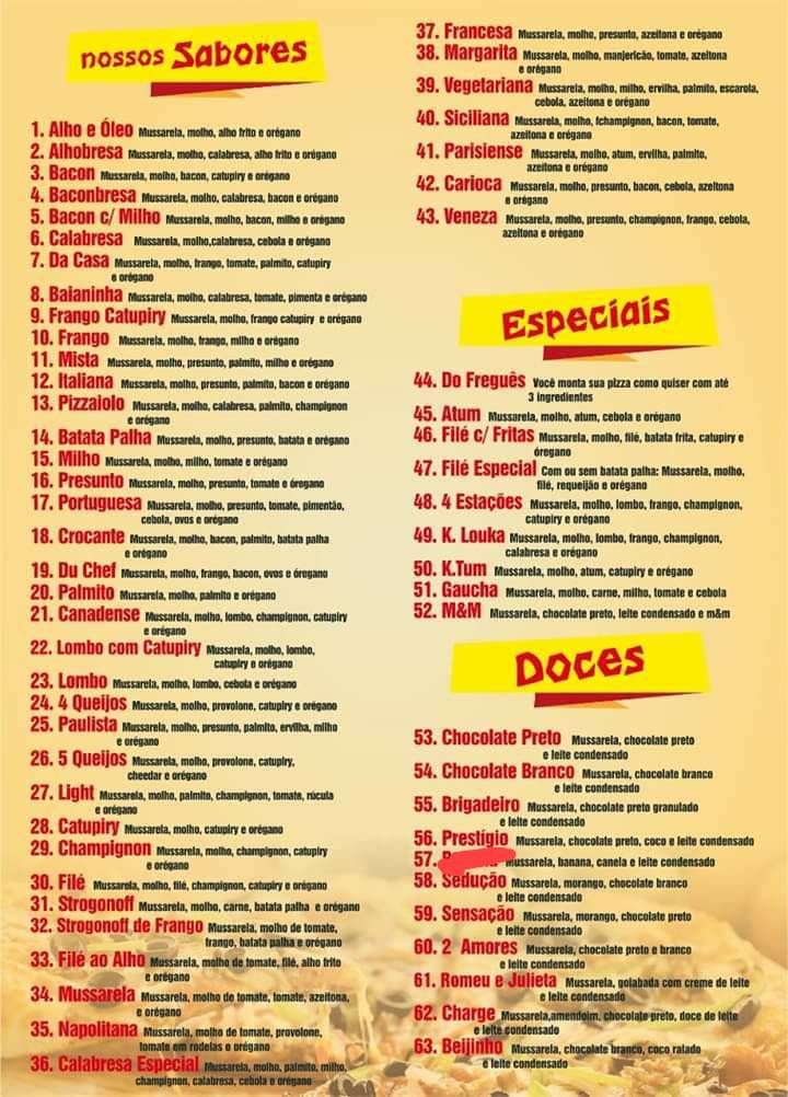 Dú Lolis Disk Pizza Pizzaria Delivery cardápio