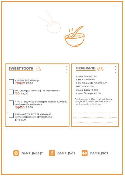 Menu di Damplings 