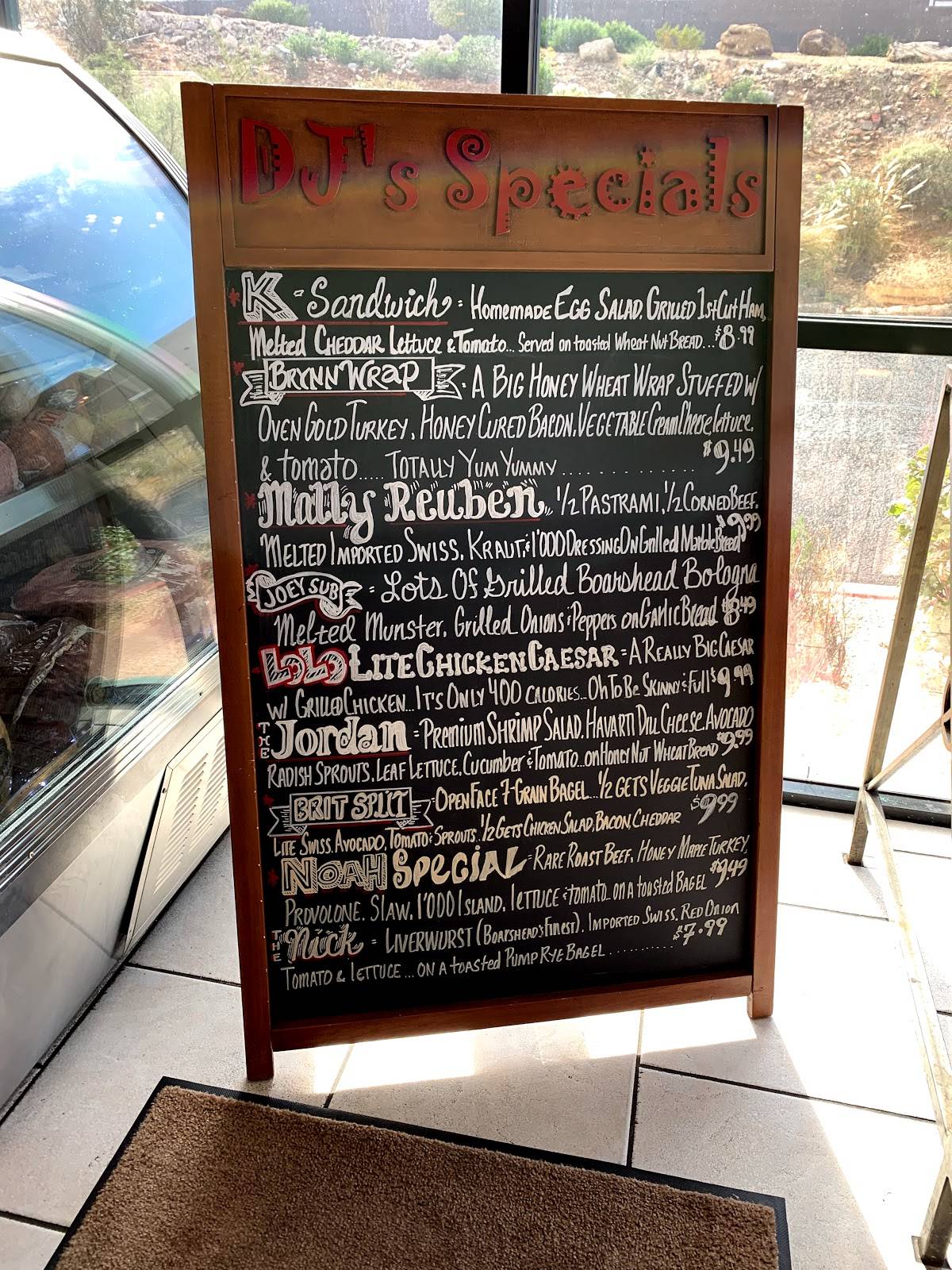 Menu At Djs Bagel Café Cafe Fountain Hills