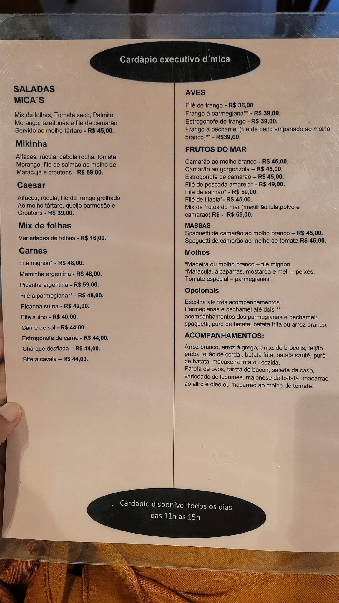 D'Mica Boteco Bar cardápio