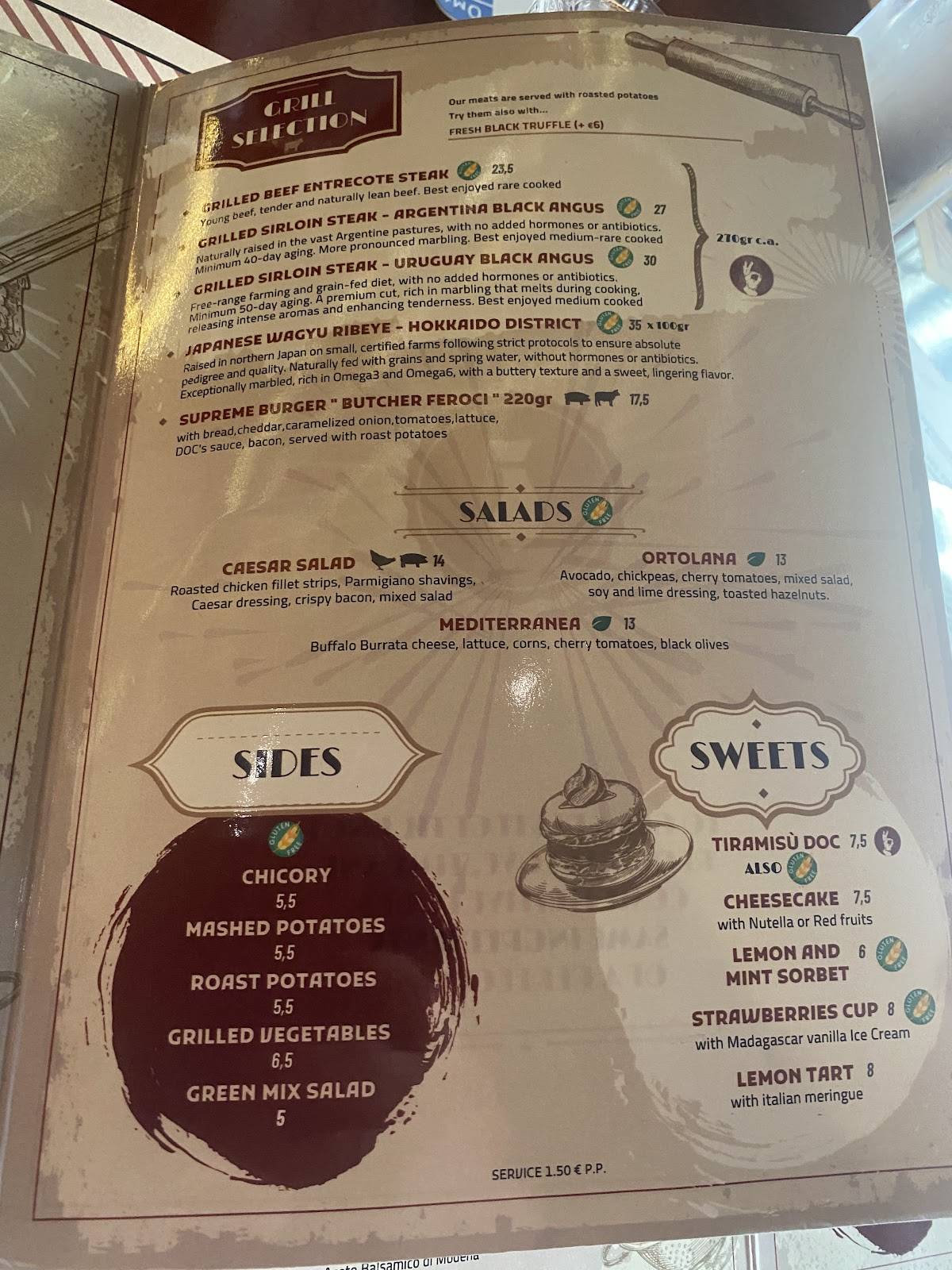 Menu di "DOC" EnoBistrot - Cucina & Vineria 