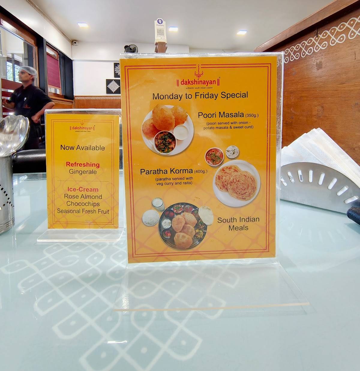 Dakshinayan menu