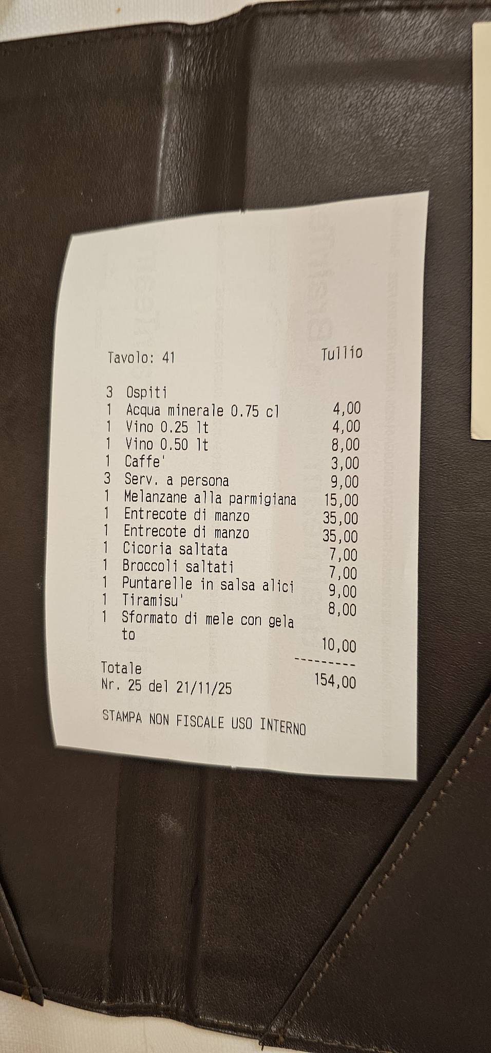 Menu di Ristorante Dal Toscano 
