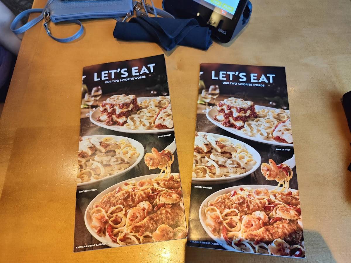Menu at Olive Garden Italian Restaurant, Davenport