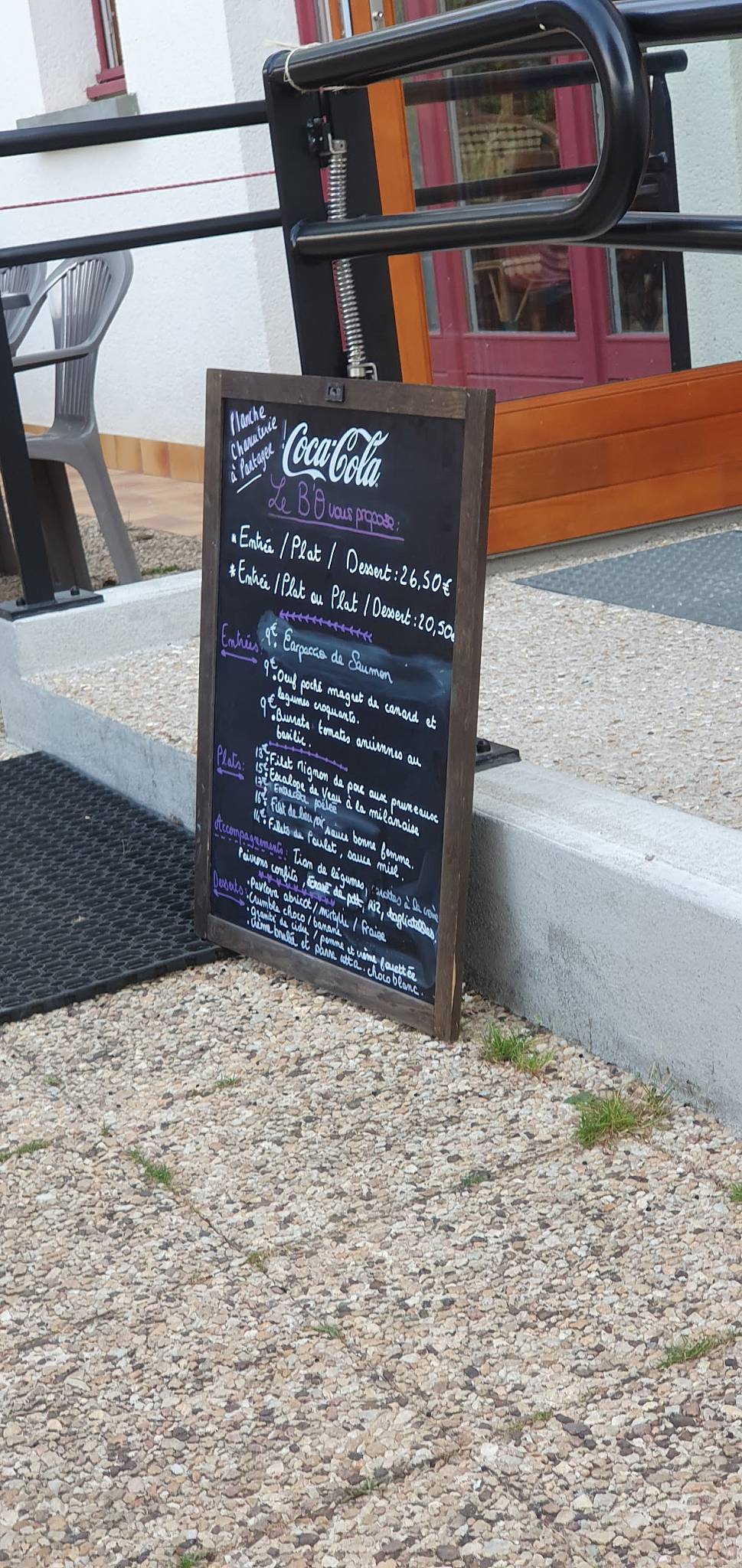 De Bouche à Oreille Menu