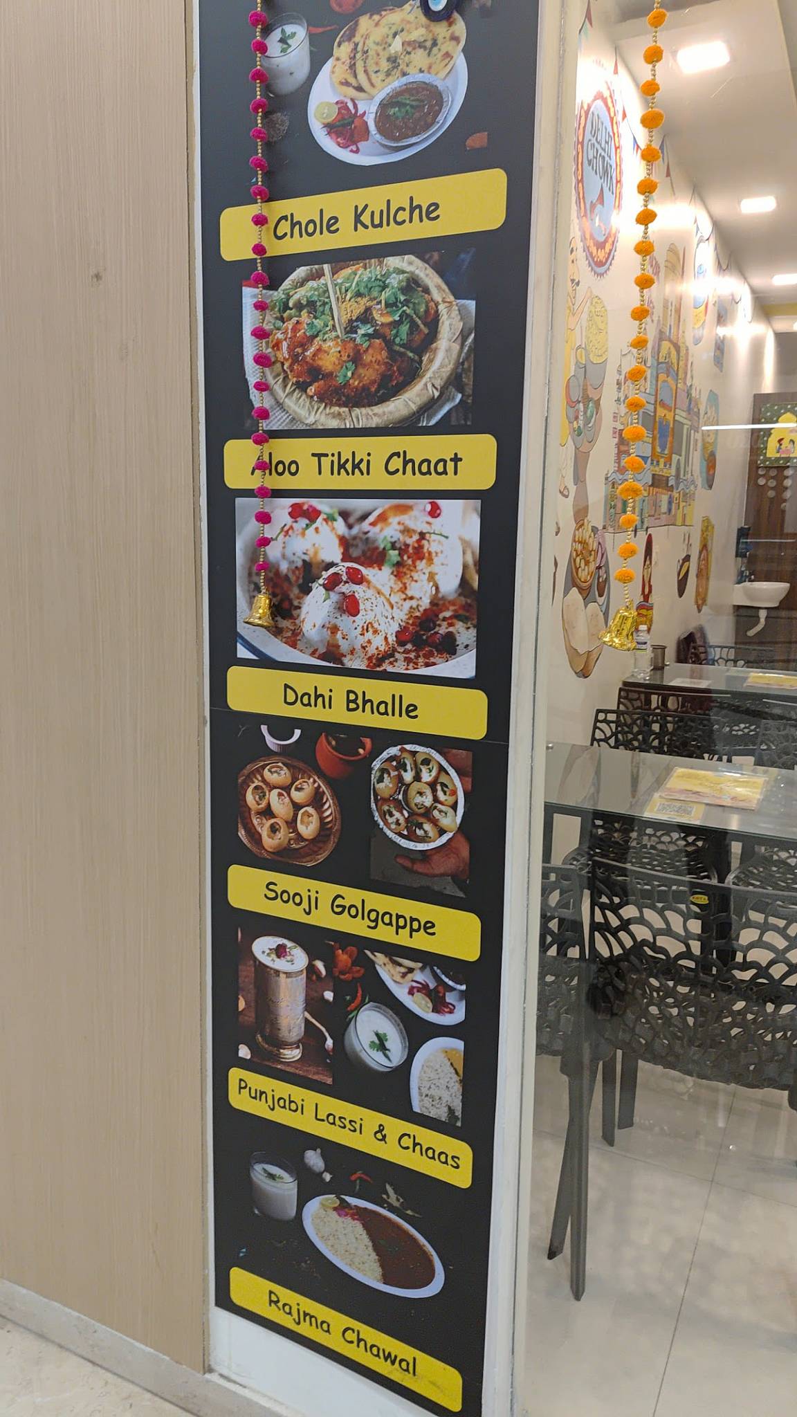 Delhi Chowk menu