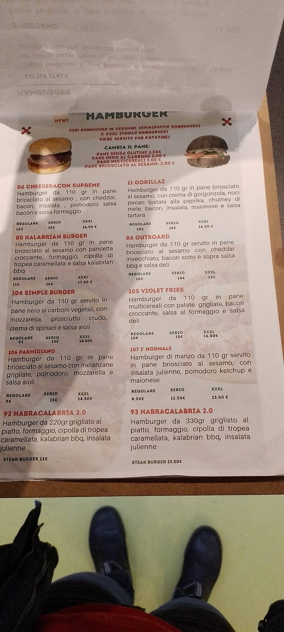 Menu di Deliburger Firenze Nord 
